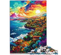 Puzzle per adulti 1000 pezzi greco super paradiso Quiz gioco 26,1 x 38 cm Idee regalo Adatto per e adolescenti 14 e fino