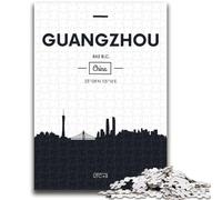 Puzzle per adulti 1000 pezzi Guangzhou Cina Aiuta il cervello a esercitare Giocattoli avvincenti per coltivare la pazienza Un'opera d'arte (dimensioni 50x70cm)