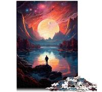 Puzzle per adulti 1000 pezzi Guarda il mondo da solo giocattolo educativo Giochi di famiglia 50 x 75 cm promuove l'amore tra le coppie