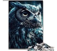 Puzzle per adulti 1000 pezzi Gufo Cool in legno, gioco interattivo per famiglie, adatto per età 14+ 50x75cm per gioco interattivo per famiglie