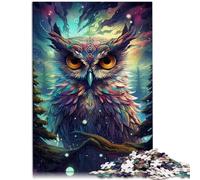 Puzzle per adulti, 1000 pezzi, gufo futuristico, giocattolo di intrattenimento familiare, regalo per amici e parenti, per adolescenti dai 14 anni, 26 x 38 cm