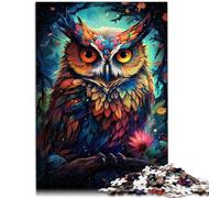 Puzzle per adulti 1000 pezzi Gufo Mistico difficile e sfida per alleviare lo stress sfida difficile per adolescenti dai 14 anni e oltre 26 x 38 cm