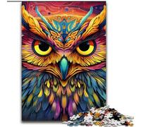 Puzzle per adulti 1000 pezzi Gufo rosa Puzzle 1000 pezzi fai da te Decorazione per la casa Gioco rompicapo per adolescenti (dimensioni 50x75cm)