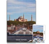 Puzzle per adulti 1000 pezzi Hagia Sophia Gioco impossibile Decorazione per la casa Regalo per compleanni Dimensioni 38x26cm