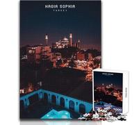 Puzzle per adulti 1000 pezzi Hagia Sophia Gioco impossibile Decorazione per la casa Regalo per compleanni Dimensioni 50x75cm