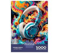 Puzzle Per Adulti 1000 Pezzi Headphone Dream Puzzle Per Adolescenti Giochi Per Famiglie Sfida Difficile Aiuta L'esercizio Del Cervello 52x38cm/1000pcs