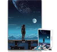 Puzzle per adulti 1000 pezzi Hero Girl Space Pixel Art Gioco educativo per famiglie Decorazione perfetta Opera d'arte Regalo Dimensioni 50x75cm