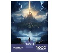 Puzzle Per Adulti 1000 Pezzi Hero Looking at The Castle Puzzle Rompicapo Gioco Difficile Regali Difficili Per Amici E Familiari 70x50cm/1000pcs