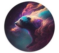 Puzzle per adulti 1000 pezzi Honey Badger Nebula. Puzzle rotondi da 1000 pezzi per adulti. Perfetto per decorazioni per la casa, compleanni, feste e regali. Dimensioni: 67,5x67,5 cm.