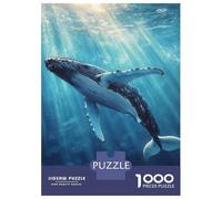 Puzzle Per Adulti 1000 Pezzi Humpback Whale Underwater Puzzle Rompicapo Gioco Difficile Regali Difficili Per Amici E Familiari 52x38cm/1000pcs