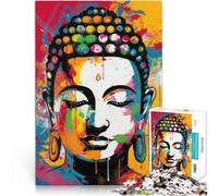 puzzle per adulti 1000 pezzi Icona pop del Buddha Fatto di legno,per età 14+ Gara di velocità a mano Regali di compleanno e regali unici。misurare:50x75cm/19.68x29.52pollice