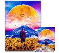 Puzzle per adulti 1000 pezzi "Il campo di girasoli", attività divertente per tutta la famiglia, sfida per la mente, regalo perfetto per adolescenti, 50x75CM/19,68x29,52 pollici.