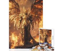 Puzzle per adulti 1000 pezzi Il cavaliere angelo di fuoco Decorazione per la casa Giocattoli Idee regalo Gioco rompicapo Migliora l'amore tra coppie Dimensioni 38x26cm
