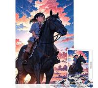 Puzzle per adulti 1000 pezzi Il cavaliere del cielo crepuscolare Decorazione per la casa Giocattoli Regali di compleanno Giochi rilassanti Collezione di artisti Belle arti Dimensioni 38x26cm