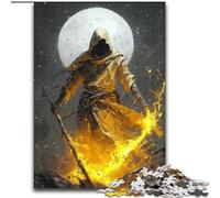 Puzzle per adulti 1000 pezzi Il cavaliere oscuro, puzzle da 1000 pezzi, attività per rafforzare il legame familiare, feste e compleanni (dimensioni 50x75cm)