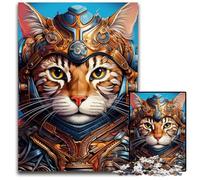 Puzzle per adulti 1000 pezzi "Il gatto col cappello", gioco interattivo per famiglie, sfida per la mente, giocattolo educativo 26X38CM/10,23x14,96 pollici