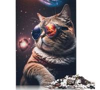 Puzzle per adulti 1000 pezzi Il gatto cosmico Mander Puzzle per adulti e adolescenti puzzle per adulti gioco educativo gioco sfida giocattolo 1000 pezzi (75 x 50 cm)