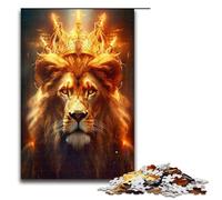 Puzzle per adulti 1000 pezzi Il leone d'oro Puzzle impossibile Gioco per famiglie Antistress Sfida difficile 1000 pezzi (75x50 cm)