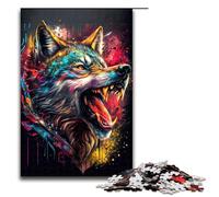 Puzzle per adulti 1000 pezzi Il lupo pirata Puzzle impossibile Gioco per famiglie Antistress Sfida difficile 75x50cm