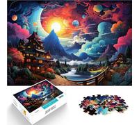 Puzzle per Adulti 1000 pezzi Il Paesaggio della Bella Città Natale Gioco Familiare per e Adatto a Coppie 19,7 "x 29,5" per Adolescenti da 14 Anni e Più
