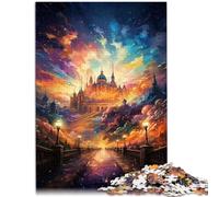 Puzzle per adulti 1000 pezzi Il Palazzo Reale di Madrid Puzzle educativo di apprendimento 26x38cm Decorazione per la casa unica e regali