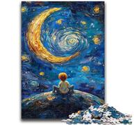 Puzzle per adulti 1000 pezzi Il piccolo principe del cielo notturno Giocattoli Giochi educativi Antistress Decorazioni per la casa uniche e regali 50x75cm