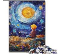 Puzzle per adulti 1000 pezzi Il piccolo principe del cielo notturno, gioco per famiglie antistress, sfida difficile, rafforza l'amore tra coppie dimensioni 26x38cm