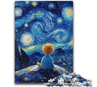 Puzzle per adulti 1000 pezzi Il piccolo principe del cielo notturno per età 14 anni e oltre Giocattolo educativo intellettuale decomprimente Ottimo regalo 26x38cm