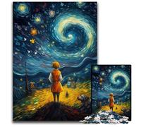 Puzzle per adulti 1000 pezzi Il piccolo principe del cielo notturno Puzzle in legno Giochi Giocattoli Regalo, Regali di compleanno unici per bambini dai 14 anni in su 50X75CM