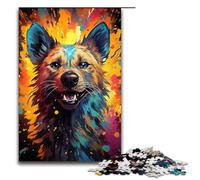 Puzzle per adulti 1000 pezzi Il puzzle psichedelico colorato della iena Ogni pezzo è unico Gioco stimolante e divertente per tutta la famiglia 75x50cm