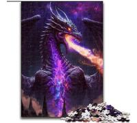 Puzzle per adulti, 1000 pezzi Il Re Drago Cosmico Puzzle in cartone, Halloween, Pasqua, Capodanno 1000 pezzi(26x38cm)
