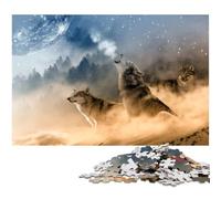 Puzzle per adulti 1000 pezzi Il richiamo dei lupi Decorazione per la casa Puzzle Regali di Natale 1000 pezzi (38x26 cm)