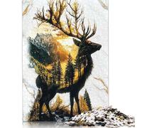 Puzzle per adulti 1000 pezzi Il verde monarca del bosco dorato Puzzle rompicapo per adulti 1000 pezzi (75x50 cm)