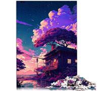 Puzzle per adulti 1000 pezzi in stile giapponese il puzzle sfida per l'intelligenza del cervello giocattolo avvincente per adolescenti dai 14 anni in su, 26 x 38 cm