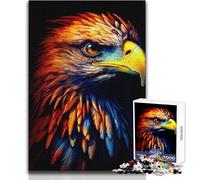 Puzzle per adulti 1000 pezzi Incredibile gufo colorato Giochi rilassanti Sfida difficile Regalo per compleanni Dimensioni 50x75cm