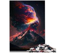 Puzzle per adulti, 1000 pezzi, inferno in eruzione difficile e stimolante, 50 x 75 cm, collezione di artisti belle arti per adolescenti dai 14 anni in su