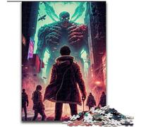 Puzzle per adulti 1000 pezzi "Invasione di mostri" Puzzle 1000 pezzi per adulti Natale Halloween Festa della mamma Capodanno Pasqua Regalo Dimensioni 50X75CM