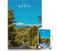Puzzle per adulti 1000 pezzi Isole greche Creta Divertimento in famiglia e serata di giochi Ma divertente e umoristico regalo di compleanno Dimensioni 50x75cm
