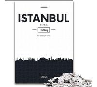 Puzzle per adulti 1000 pezzi Istanbul Turchia, adatto a persone dai 14 anni in su Difficile da completare ma divertente e spiritoso Ottimo regalo 26x38cm