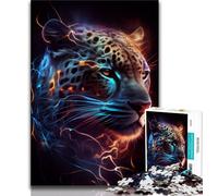Puzzle per adulti 1000 pezzi "Jaguar Tuono Crepitante" per adulti, gioco educativo, sfida, giocattolo, arredamento unico per la casa e regali (dimensioni 38x26cm)