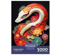 Puzzle Per Adulti 1000 Pezzi Japanese Snake Art Puzzle Per Adolescenti Giochi Rilassanti Analisi E Logica Riduzione Dello Stress Regali 70x50cm/1000pcs