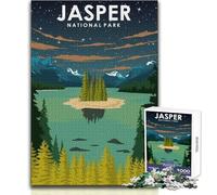Puzzle per adulti 1000 pezzi Jasper National Park Night Toys Giochi educativi per migliorare la memoria Giocattolo educativo Dimensioni 50x75cm