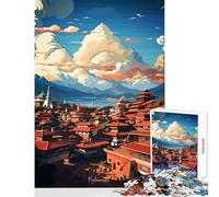 Puzzle per adulti 1000 pezzi KATMANDU dipinto a olio decorazione per la casa giocattoli idee regalo gioco rompicapo migliora l'amore tra coppie dimensioni 50x75cm