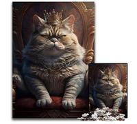 Puzzle per adulti, 1000 pezzi King Cat, puzzle impegnativi, idea regalo di compleanno, gioco rompicapo impegnativo 26X38CM/10,23x14,96 pollici