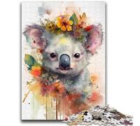 Puzzle per adulti 1000 pezzi Koala colorato Giocattoli educativi per bambini Giochi per famiglie Gioco educativo per compleanno, Natale 50x75cm