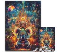 Puzzle per adulti 1000 pezzi Koala in cartone, puzzle, gioco impegnativo, giocattoli, compleanno unico e regali per età 14 anni in su 26X38cm