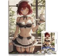 Puzzle per adulti 1000 pezzi "La cameriera che serve il tè", passatempo tranquillo e appagante, perfetto incastro, taglio di precisione, dimensioni del giocattolo 38x52cm