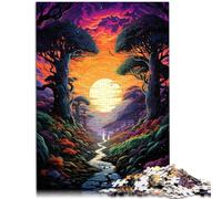 Puzzle per Adulti 1000 pezzi la foresta misteriosa Gioco Familiare per e 26x38cm Regali per Amici e Famiglia per Teen Età 14+