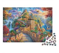 Puzzle Per Adulti 1000 Pezzi - La Grande Muraglia Cinese Difficile | Gioco Relax Anti-Stress Con Stampa Nitida | Decorazione Unica Per Appassionati 52x38cm/1000pcs