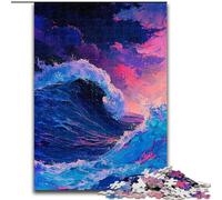 Puzzle per adulti, 1000 pezzi "La Grande Onda di Kanagawa", gioco interattivo per famiglie, ideale per adolescenti, regalo rompicapo (dimensioni: 50x75cm)